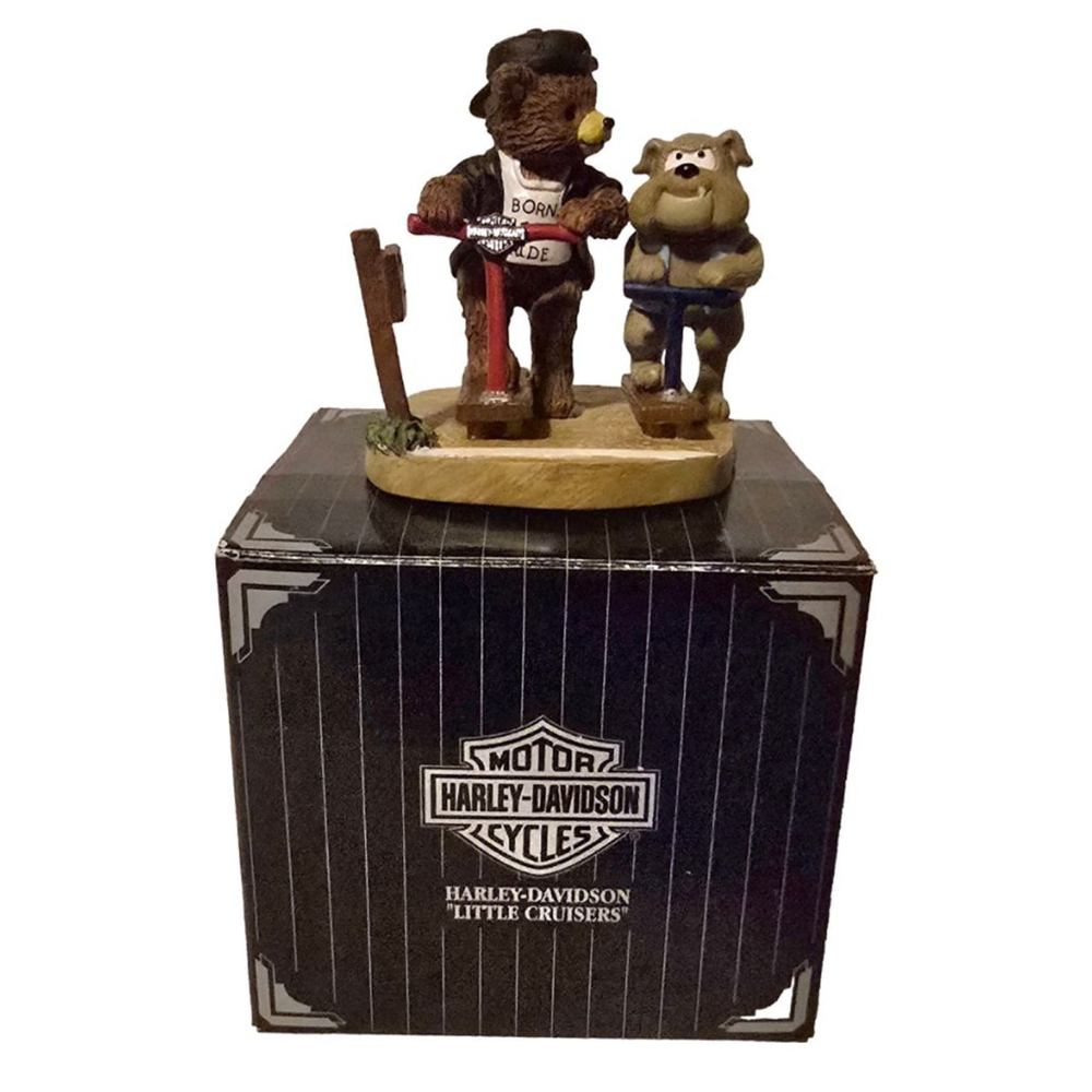 Vintage 1997 Harley-Davidson HD Bear Dog Figurine Collectible Road Warriors